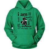 I AM...Inspiration UNISEX Open Road Girl Hoodie, 8 COLORS