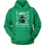 I AM...Inspiration UNISEX Open Road Girl Hoodie, 11 COLORS