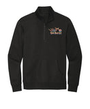 BLACK Open Road Girl 3/4 Zip PULLOVER Sweatshirt - CHOOSE YOUR LOGO COLOR!