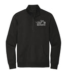 BLACK Open Road Girl 3/4 Zip PULLOVER Sweatshirt - CHOOSE YOUR LOGO COLOR!