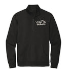 BLACK Open Road Girl 3/4 Zip PULLOVER Sweatshirt - CHOOSE YOUR LOGO COLOR!