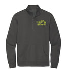 DARK GREY Open Road Girl  3/4 ZIP Pullover Sweatshirt - CHOOSE YOUR LOGO COLOR!