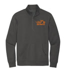 DARK GREY Open Road Girl  3/4 ZIP Pullover Sweatshirt - CHOOSE YOUR LOGO COLOR!