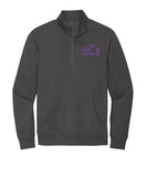 DARK GREY Open Road Girl  3/4 ZIP Pullover Sweatshirt - CHOOSE YOUR LOGO COLOR!