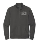 DARK GREY Open Road Girl  3/4 ZIP Pullover Sweatshirt - CHOOSE YOUR LOGO COLOR!