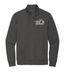 DARK GREY Open Road Girl  3/4 ZIP Pullover Sweatshirt - CHOOSE YOUR LOGO COLOR!