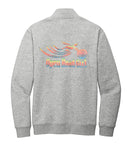 (MEDIUM MEN ONLY) GREY Open Road Girl  3/4 ZIP Pullover Sweatshirt - CHOOSE YOUR LOGO COLOR!
