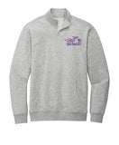(MEDIUM MEN ONLY) GREY Open Road Girl  3/4 ZIP Pullover Sweatshirt - CHOOSE YOUR LOGO COLOR!