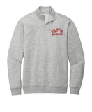 (MEDIUM MEN ONLY) GREY Open Road Girl  3/4 ZIP Pullover Sweatshirt - CHOOSE YOUR LOGO COLOR!