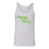 GREEN READY TO RIDE UNISEX WIDE BACK TANK TOP