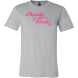 PINK READY TO RIDE MEN'S STYLE CREW NECK TEE