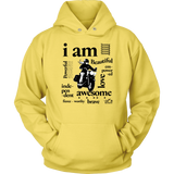 I AM...Inspiration UNISEX Open Road Girl Hoodie, 8 COLORS