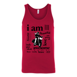 I AM...Inspiration UNISEX Open Road Girl Wide-Back Tank Top, 5 COLORS
