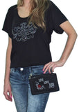 Live, Love, Ride Durable Canvas Hip Purse