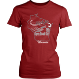 WISCONSIN IT'S A LIFESTYLE GREY/WHITE COLLECTION WOMEN'S TEE
