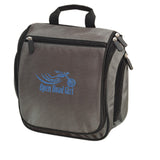Grey with Blue Travel Hanging Toiletry Bag by Open Road Girl