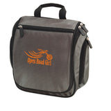 Grey with Orange Travel Hanging Toiletry Bag by Open Road Girl