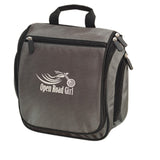 Grey with White Travel Hanging Toiletry Bag by Open Road Girl