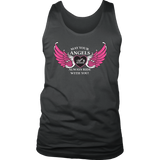 BLACK OR GREY May your Angels Always Ride with You UNISEX Tank Top (2) COLORS