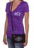 3-in-1 Belt Bag Phone Holder, Crossbody, Fanny Pack, Silver Cross Durable Canvas Purse by Open Road Girl