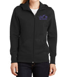 I Ride My Own Ladies Full-Zip Hooded Fleece Jacket, 3 Colors