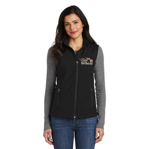 BLACK Open Road Girl Soft Shell Vest, 8 COLORS