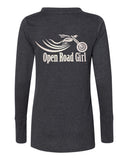 Open Road Girl Shoestring Long Sleeve Tees, 2 COLORS