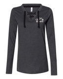 Open Road Girl Shoestring Long Sleeve Tees, 2 COLORS