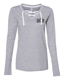 Open Road Girl Shoestring Long Sleeve Tees, 2 COLORS