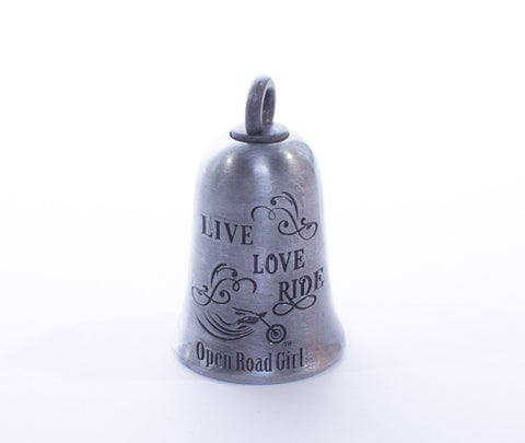Open Road Girl Metal Motorcycle Bells, 7 Styles
