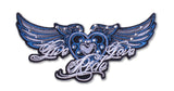 PATCH  Live/Love/Ride Wing Patch with Rhinestones, 5 Colors