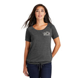 Open Road Girl Ladies Cinch Tee with Drawcords, 2 Colors