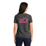 Open Road Girl Ladies Cinch Tee with Drawcords, 2 Colors