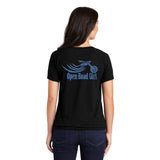 Open Road Girl Ladies Cinch Tee with Drawcords, 2 Colors