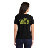 Open Road Girl Ladies Cinch Tee with Drawcords, 2 Colors