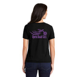 Open Road Girl Ladies Cinch Tee with Drawcords, 2 Colors