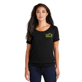 Open Road Girl Ladies Cinch Tee with Drawcords, 2 Colors