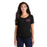 Open Road Girl Ladies Cinch Tee with Drawcords, 2 Colors