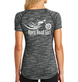 Black Back Performance Open Road Girl Scoop Neck
