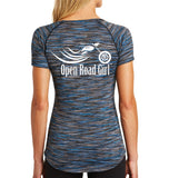 Blue back Performance Open Road Girl Scoop Neck