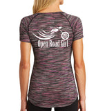 Pink Back Performance Open Road Girl Scoop Neck
