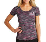 Pink Front Performance Open Road Girl Scoop Neck