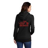 BLACK Open Road Girl Full PULLOVER Hoodie - CHOOSE YOUR LOGO COLOR!