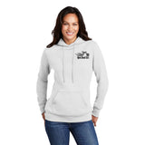 WHITE Open Road Girl Full PULLOVER Hoodie - CHOOSE YOUR LOGO COLOR!