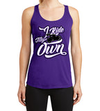I Ride My Own Tank Top, 4 Colors