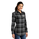 Open Road Girl Ladies Plaid Flannel Tunic, 4 COLORS