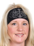 CROSS-SWIRL-COLORS Rhinestone headwrap open road girl clothing and accessories for women lady biker