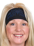 open road girl tribal butterfly rhinestone headwrap for lady biker motorcycle bandana for women