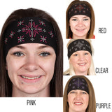 Tie-back Stretchy Rhinestone Bandana Biker Diamond Design