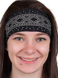 open road girl clear X design rhinestone headwrap for lady biker motorcycle bandana for women.jpg.jpg